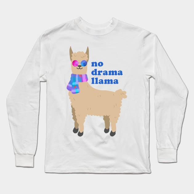 No Drama Llama Long Sleeve T-Shirt by lolosenese